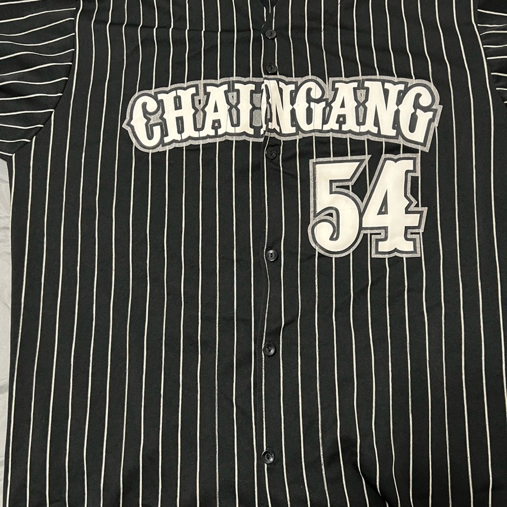 John Cena Chaingang Soldier Baseball Jersey XL